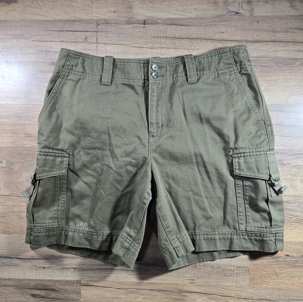 VINTAGE Lauren by Ralph Lauren Cargo Short Olive Green Size 10P